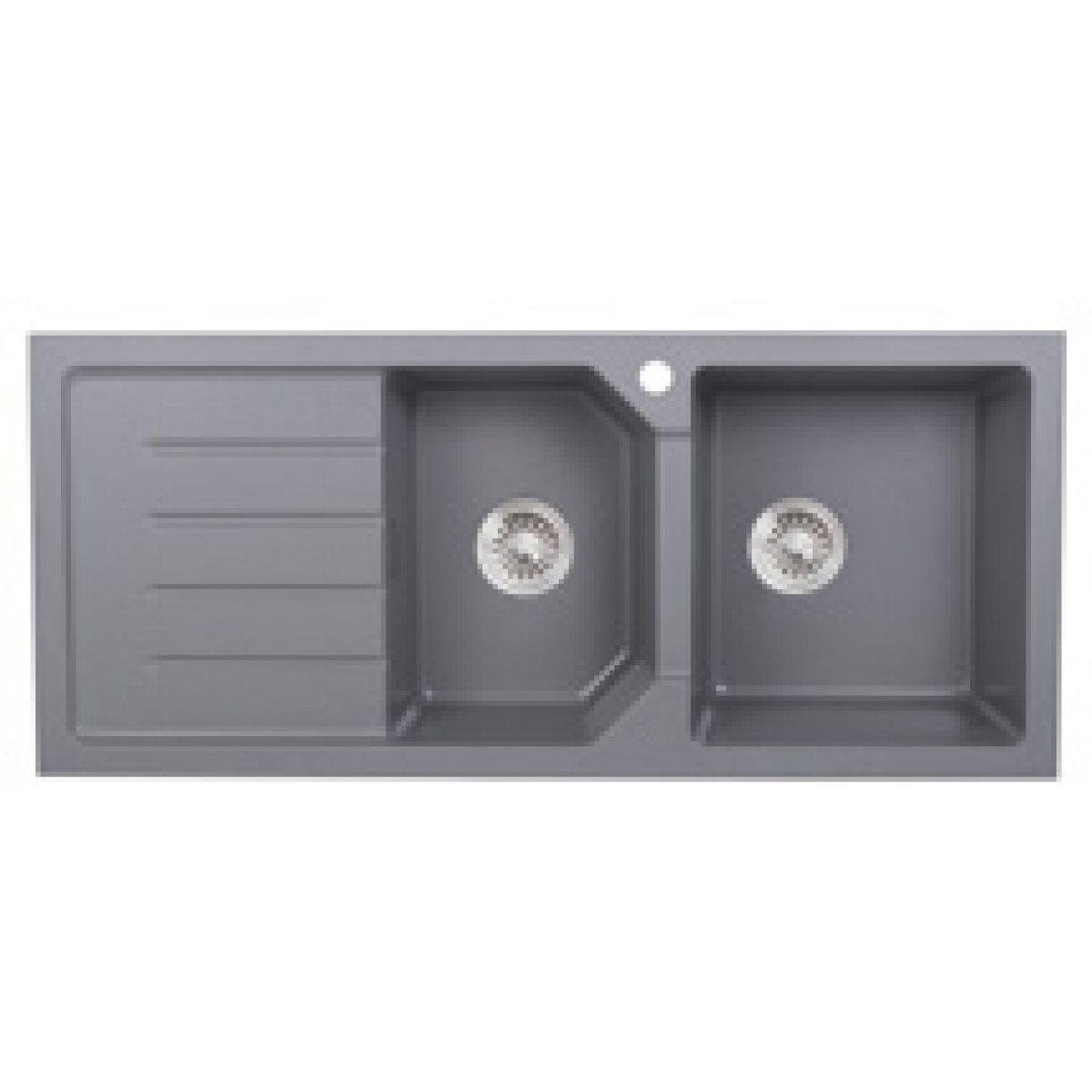 Kitco XW-1150L-PL 石英台上式雙鋅盆 (珍珠灰色, 1140x500mm)