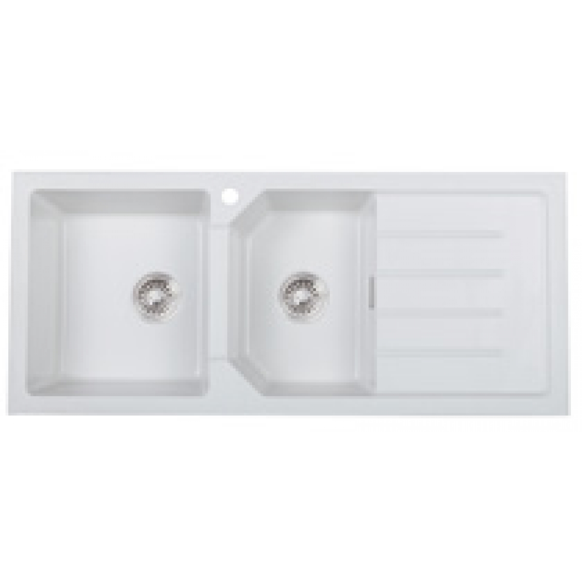 Kitco XW-1150R-PL 1140x500mm石英雙鋅盆 (珍珠灰色)