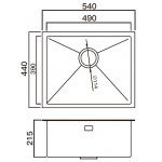 Kitco R10-4208 不鏽鋼單盆 (台上/台下兩用)