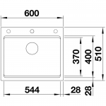 BLANCO ETAGON 6(525890) 德國製 花崗岩單槽鋅盤 - 創新三層式多功能設計