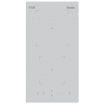Baumatic BHI305.2 WH 白之戀人系列 30厘米 嵌入式雙頭電磁爐 (白色) (9段火力控制 + 餘熱指示燈 + 隨機附有13A三腳插頭)
