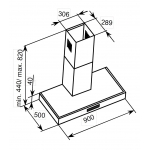 【展銷品】 Baumatic BET916X 90厘米 煙囪式抽油煙機