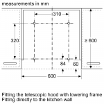 Siemens 西門子 LZ46600 嵌入式抽油煙機降落框架