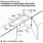 Siemens 西門子 LZ46600 嵌入式抽油煙機降落框架