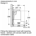 Siemens 西門子 LZ46600 嵌入式抽油煙機降落框架