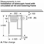 Siemens 西門子 LZ46600 嵌入式抽油煙機降落框架