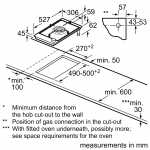 Bosch 博世 PRA3A6B70X 30CM 嵌入式單頭煤氣煮食爐 - 9段火力精準控制