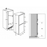 Electrolux 伊萊克斯 ENN2859AOW 249L嵌入式雙門雪櫃 1級能源效益