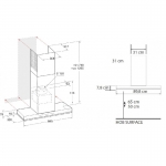 WHIRLPOOL WHSS90FLTCK 90cm 煙囪式抽油煙機 - 智能感應 靜音技術