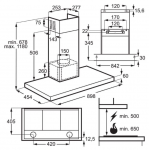 Electrolux 伊萊克斯 LFT769X 90厘米 720m³/h 煙囪式抽油煙機 - Hob2Hood自動感應，Breeze微風功能