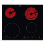 Electrolux 伊萊克斯 EHG6341FOK 60cm 嵌入式四頭電磁+電陶爐 - 混合式、多重安全鎖
