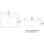 【展銷品】 Baumatic BQSSA6047GB 廚房昇盆 (亮黑色)