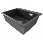 Baumatic BQSSA6047LG Stone Composite Quartz single bowl sink (Light Grey)