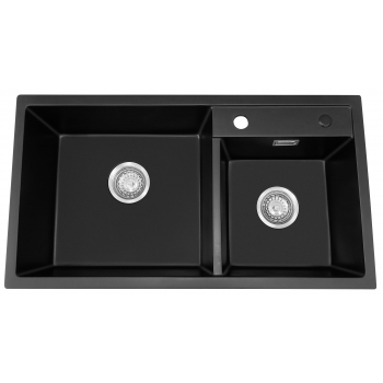 Baumatic BQSDA8245GB 廚房雙頭昇盤 (亮黑色)
