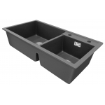 Baumatic BQSDA8245LG 廚房雙頭水槽 (淺灰色)