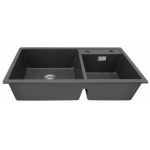 Baumatic BQSDA8245LG 廚房雙頭水槽 (淺灰色)