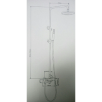 Well Bloom Italy 7012MW 700系列純白雨淋花灑套裝