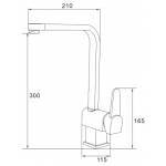Well Bloom Italy 3006WL 不銹鋼拉絲星盆龍頭