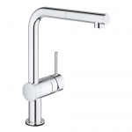 Grohe Minta Touch 31360001  Electronic Kitchen Mixer L-Spout with Pull-out Mousseur SuperSteel