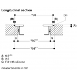 Gaggenau CX482101 80厘米 嵌入式電磁爐 - 單一大型烹飪區，TFT觸控螢幕