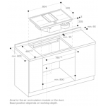 Gaggenau CV282110 80厘米嵌入式四煮區電磁爐連高效抽油煙系統