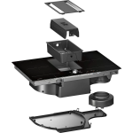 Gaggenau CV282100 80厘米嵌入式四頭電磁爐連自動吸油煙系統