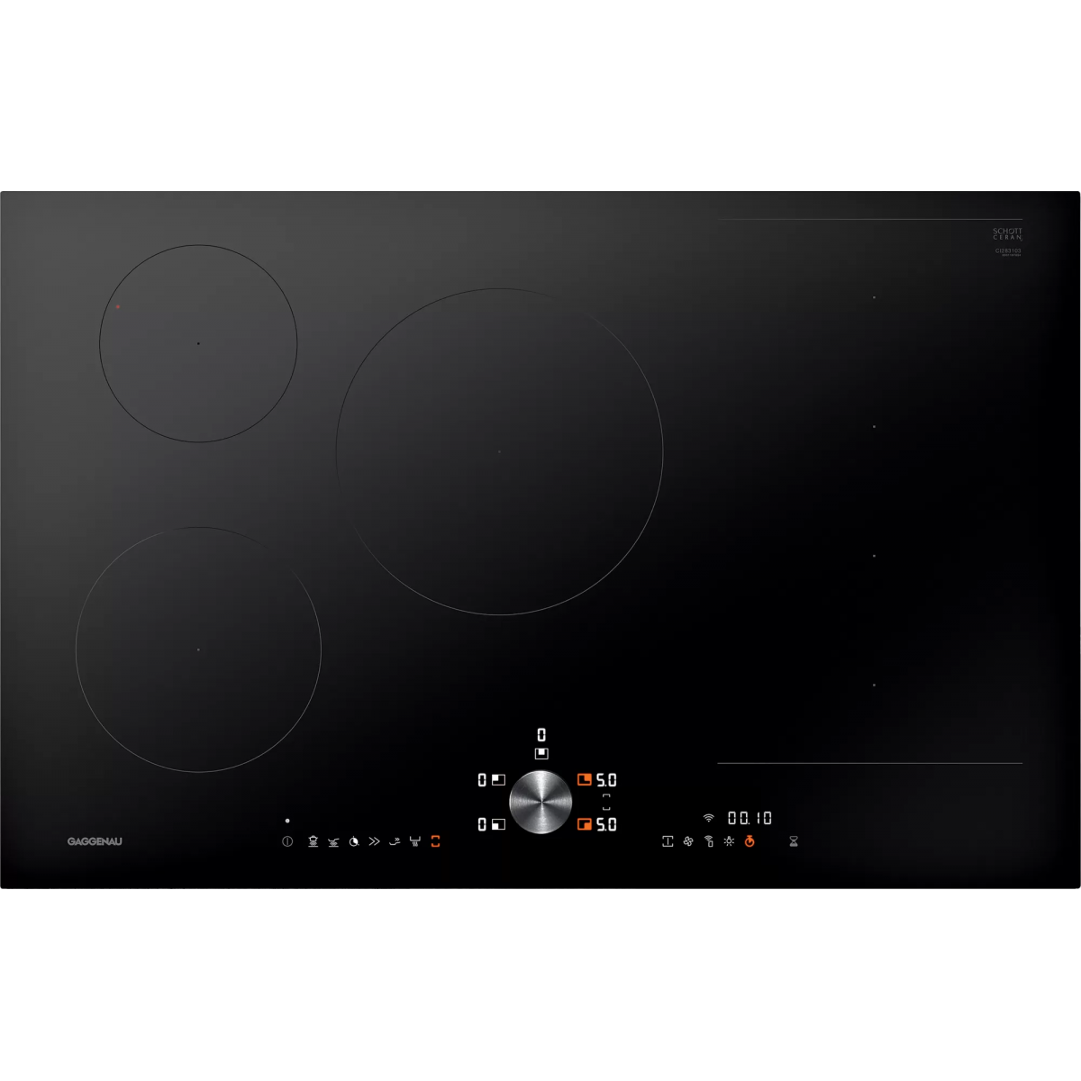 GAGGENAU CI283103 80厘米 嵌入式5頭電磁爐：Flex烹飪區與Twist-Pad控制