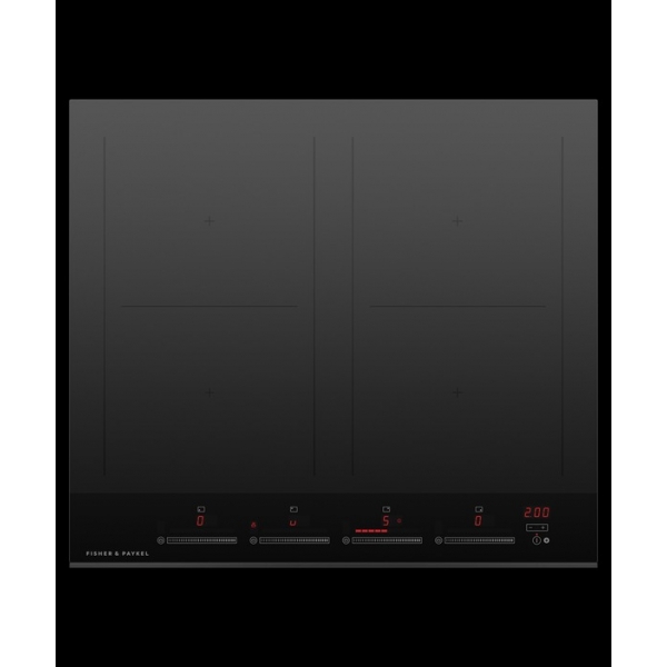 FISHER&PAYKEL 飛雪 CI604DTB4 60厘米 嵌入式四頭電磁爐 - SmartZone智能分區