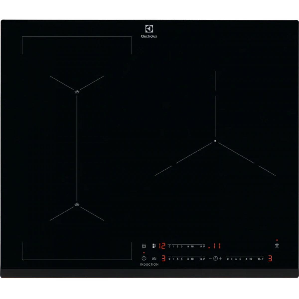 Electrolux 伊萊克斯 EIS62341 60cm 嵌入式3頭電磁爐｜SenseBoil® 自動沸騰 | Hob2Hood® 連動 | 德國製造