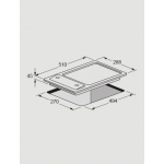 FULGOR FM302K4 30厘米 嵌入式雙頭煤氣爐 (4.1kW)