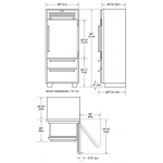 Sub-Zero ICBPRO3650 596公升 嵌入式不銹鋼實體門雪櫃