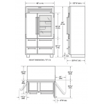 SUB-ZERO ICBPRO4850G 865公升 嵌入式對門雪櫃 - 雙重製冷 三層防紫外線玻璃門