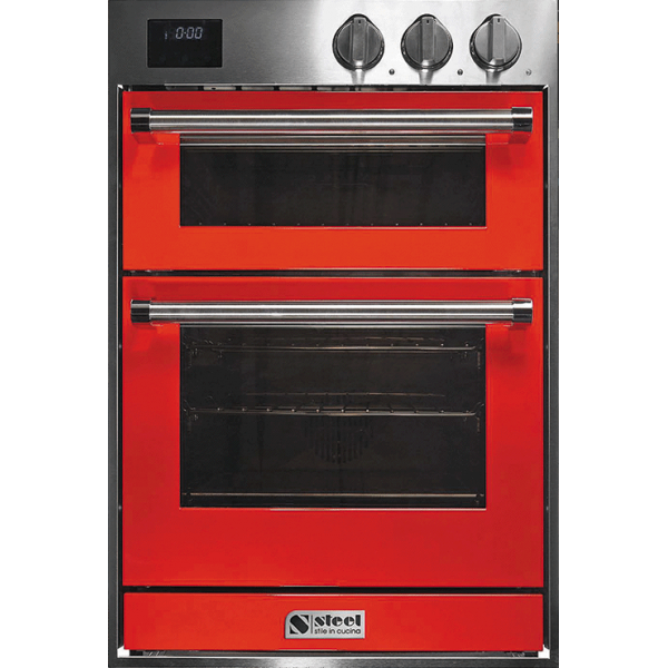 Steel GFFE6-S 104公升嵌入式蒸焗爐：特大容量，9+2功能，主次烤箱設計