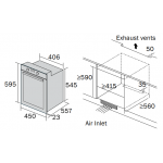 GERMAN POOL 德國寶 EVB-120 45厘米嵌入式焗爐：55公升大容量，8種烤焗組合