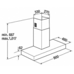 Kuppersbusch KD9210.1GE 90厘米 掛牆式抽油煙機 (780m³/h)