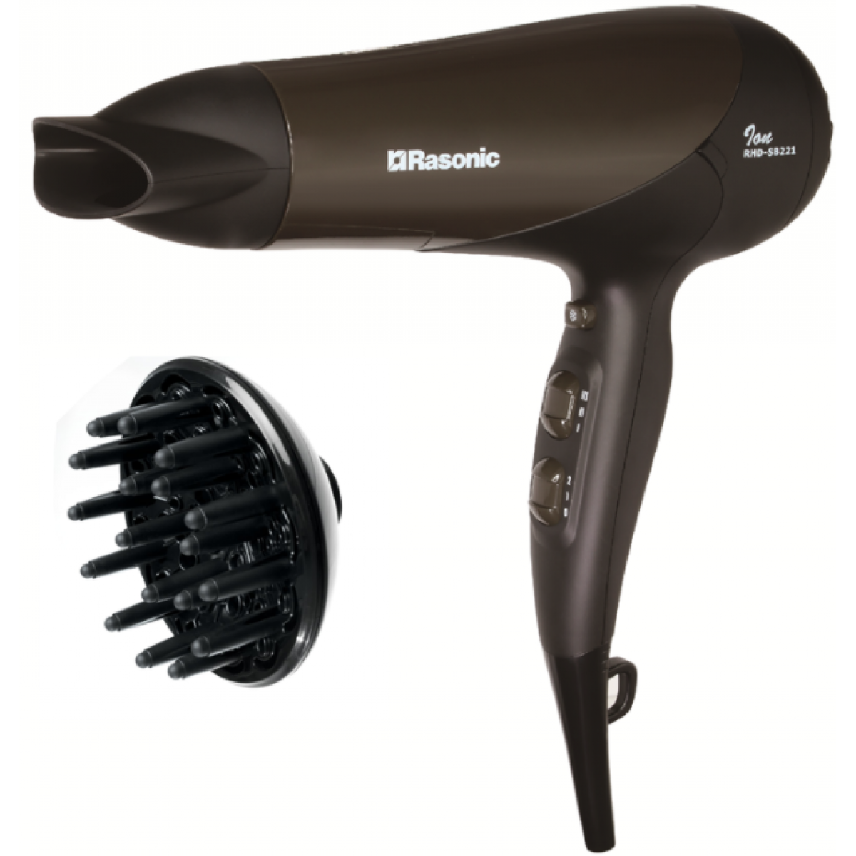 Rasonic 樂信 RHD-SB221 專業負離子風筒：2200瓦大功率，速乾造型，柔順閃亮秀髮