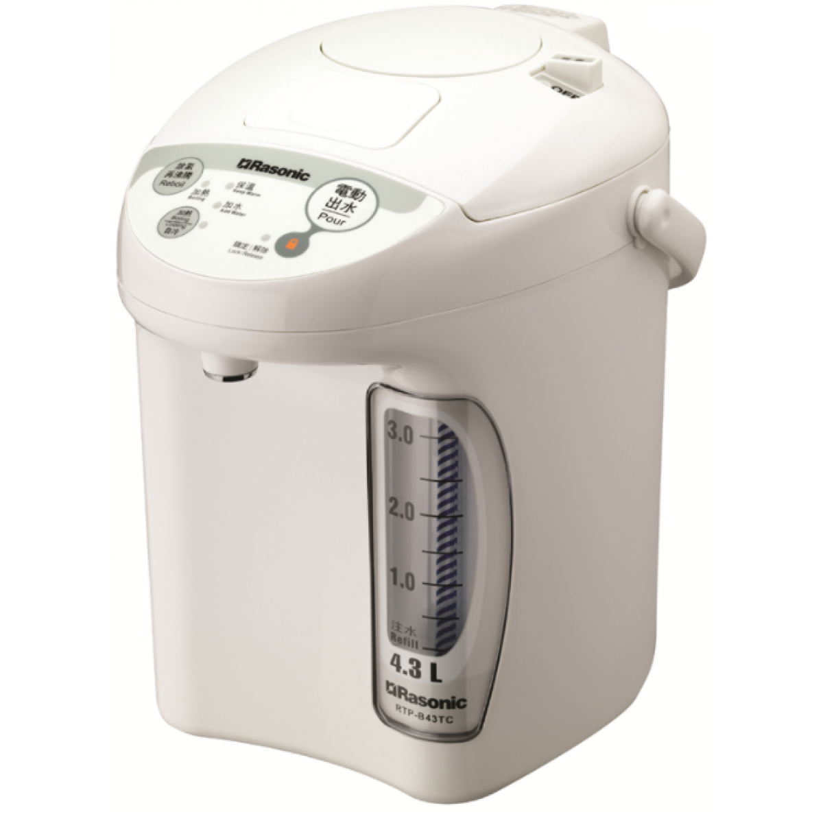 Rasonic 樂信 RTP-B43TC 4.3公升 大容量電熱水瓶