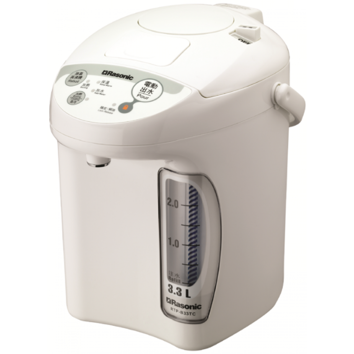 Rasonic 樂信 RTP-B33TC 3.3公升 不銹鋼內膽電熱水瓶