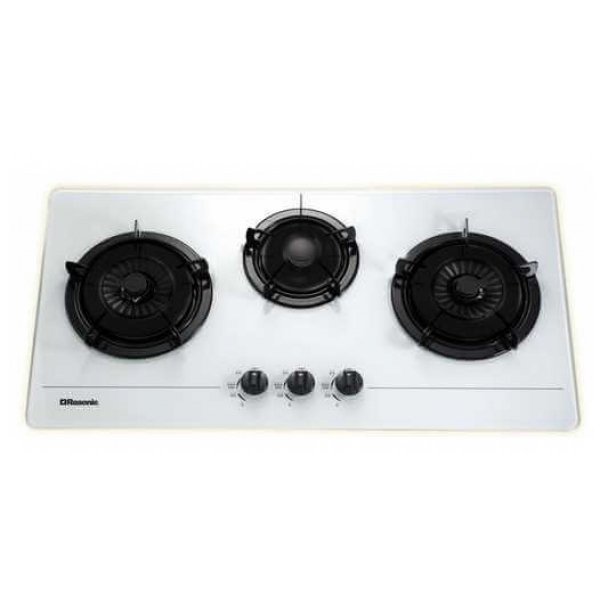 Rasonic 樂信 RG-323AGW LPG 三頭嵌入式氣體煮食爐 (5.3kW超強火力, 強化玻璃面, 石油氣)