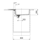 Franke CNG611-78XL 花崗岩單昇盆 (瑪瑙色)