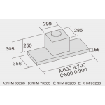 German Pool 德國寶 RHM-8328S 80厘米煙囪式抽油煙機 (1000m³/hr)