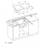 Gaggenau CV282101 200系列80厘米嵌入式感應電磁爐連排油煙機