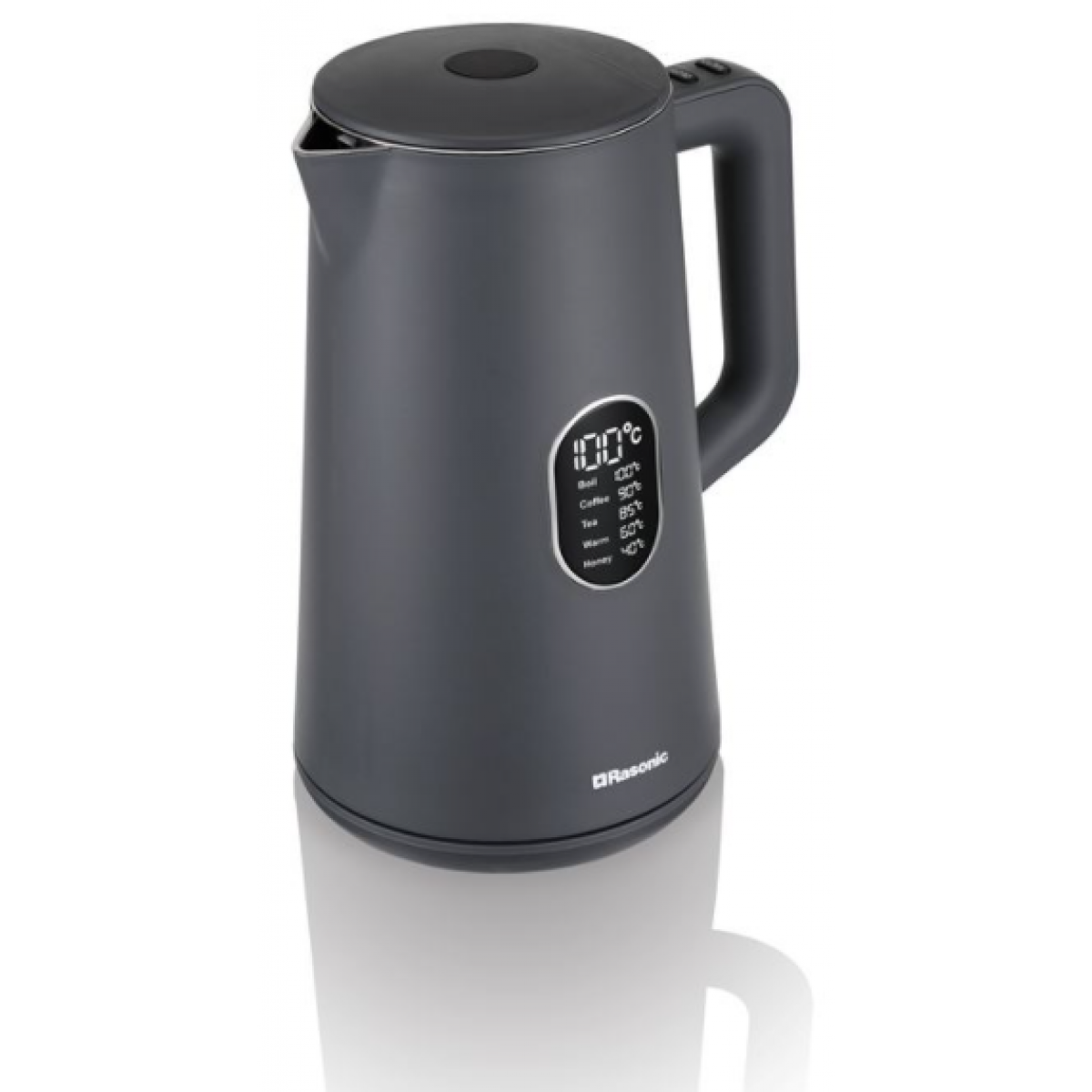 Rasonic 樂信 RK-YKK15 1.5公升無線溫控電熱水壺（炭灰）