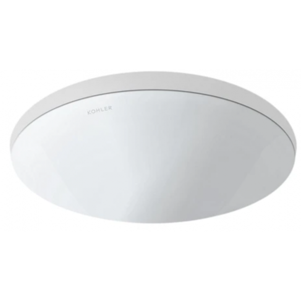 Kohler CHALICE K-97011T-0 16吋檯下式圓形浴室面盆 - 白色陶瓷