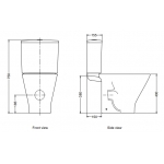 Rigel WC9246F-HKM 分體旋渦式自由咀座廁 - 旋渦式沖水、無邊框設計