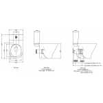 Rigel WC9246F-HKM 分體旋渦式自由咀座廁 - 旋渦式沖水、無邊框設計