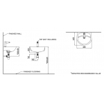 Rigel LH11095 掛牆式面盆 - 高光表面、易於清潔