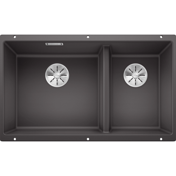 Blanco 523152 Subline 430/270-U 花崗岩雙盤水槽 - 底部安裝、優雅設計、德國製造