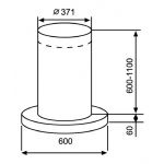 德信 Kuzzo PONTIUS688IR 60厘米島式抽油煙機