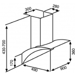 德信 KUZZO SKY978S 90厘米傾斜煙囪式抽油煙機：日本NSK電機，1080m³/h強勁排風，5年保用